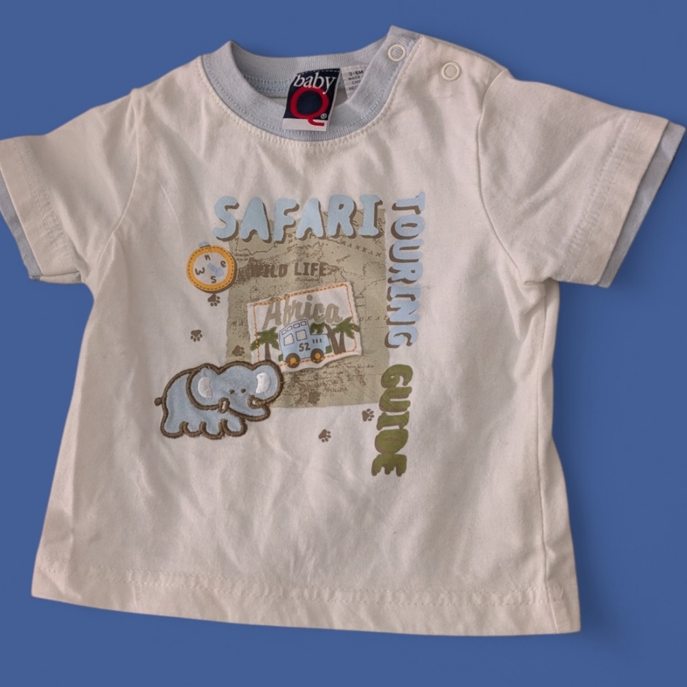 Vintage Y2K Infant Safari Animal Touring Guide Shirt